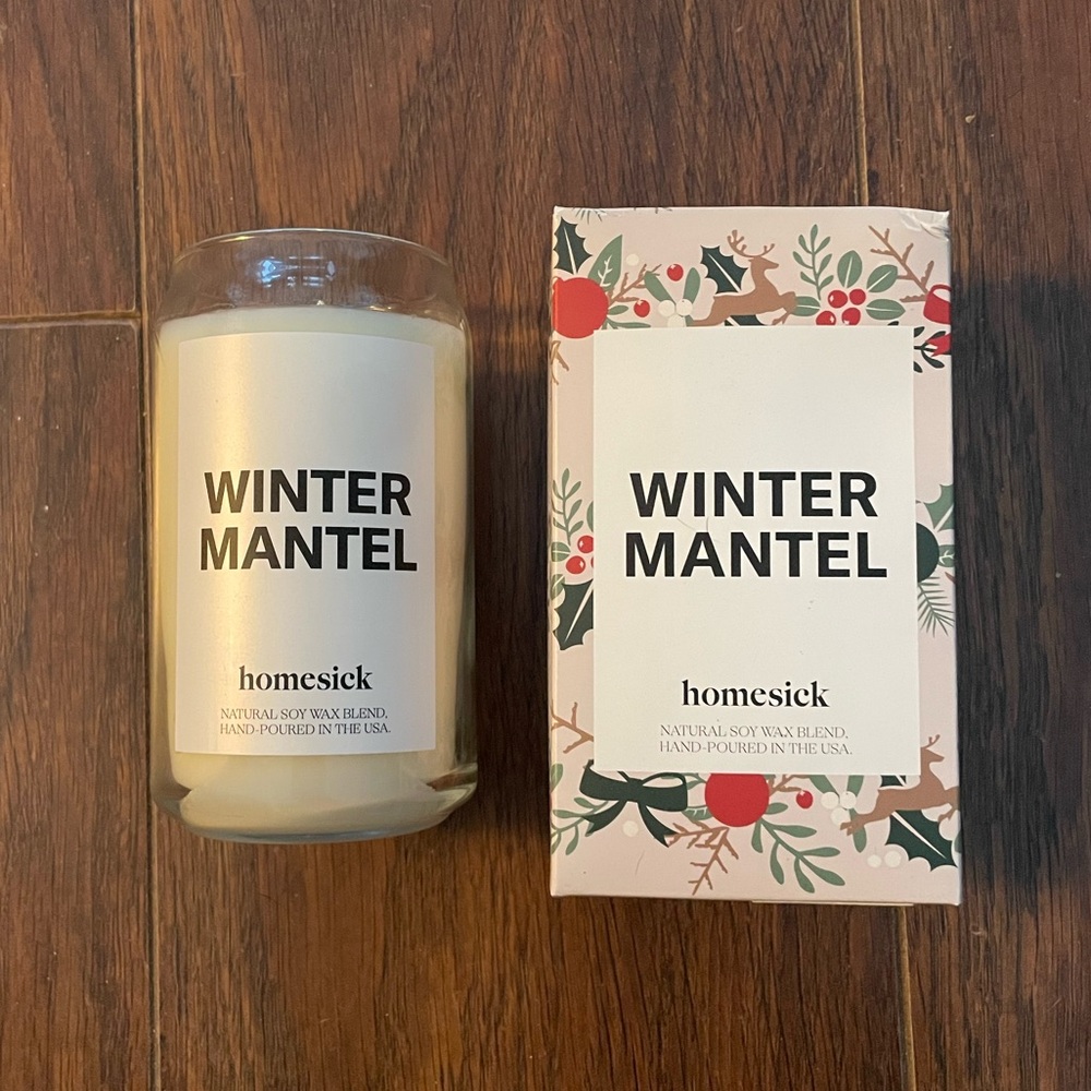 Homesick Winter Mantel Candle